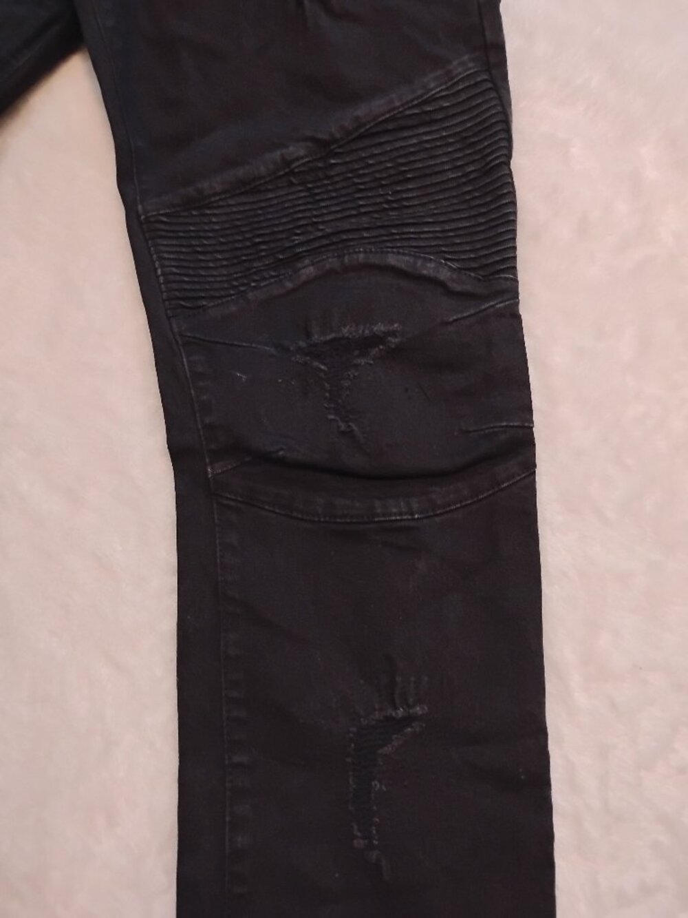 Armani Exchange black Skinny Biker sz32